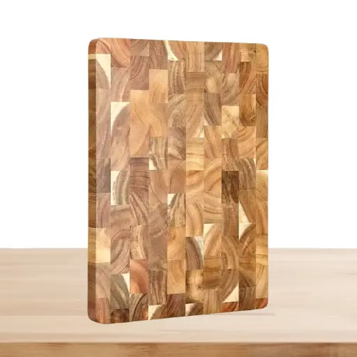 HappiNest Cutting Board Double-Sided Using Premium Acacia Wood Splicing Chopping Board Drain Water And Damp-Proof Kitchen Tools